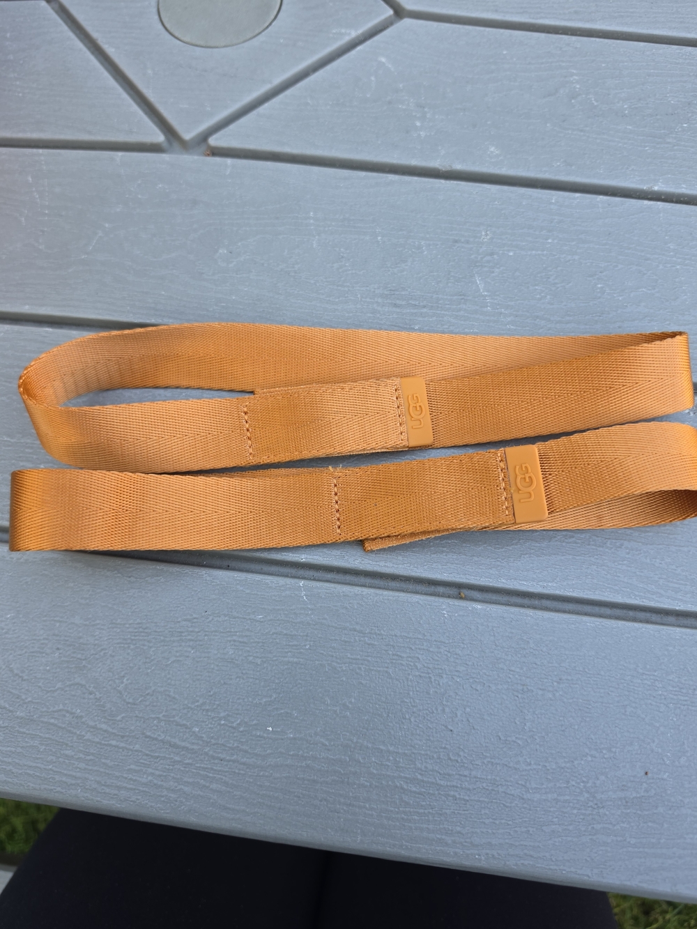 UGG GoldenRise Platform Sandals Dark Apricot Orange Size 7 - Picture 8 of 11
